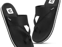 Men’s Comfort Slippers with Cross Strap Design | Cushioned Footbed & Shock Absorbing Sole | Lightweight Everyday Wear Slippers for Office, Home & Casual Walking