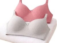 Imsa Moda Women's Cotton Lightly Padded Non-Wired Full Coverage Everyday Bra (Pack of 2) | Comfortable Multicolor Bra