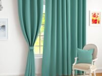 Story@Home 100% True Blackout Window Curtains 5 Feet Long Set of 1 | Solid Design | Room Darkening Curtain | Thermal Insulated Curtains for Living Room, Bedroom | (118 x 152 cm, Mint Green)