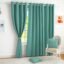 Story@Home 100% True Blackout Window Curtains 5 Feet Long Set of 1 | Solid Design | Room Darkening Curtain | Thermal Insulated Curtains for Living Room, Bedroom | (118 x 152 cm, Mint Green)