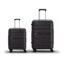 Aristocrat Liberty Set of 2 (Cabin+Medium) Polypropylene Hard Spinner Trolley Bag, 58+68Cm|Combination Lock|8 Wheels|3 Years International Warranty|New Saddle Brown