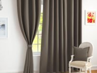 Story@Home 100% True Blackout Window Curtains 5 Feet Long Set of 1 | Solid Design |Room Darkening Curtain | Thermal Insulated Curtains for Living Room, Bedroom | (116 X 152 Cm, Tan Beige)