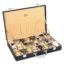 LEDO Men's and Women's Watch Box Holder Organizer Case In 24 Slots of watches In PU Leather with Royal Black color