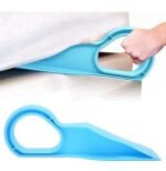 2-in-1 Mattress Lifter and Bedsheet Tucker Tool – Ergonomic Bed Wedge Elevator for Lifting, Tucking & Holding Mattress – Plastic Stand for Easy Bed Making