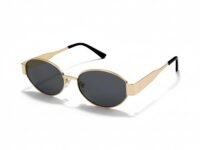 4Flaunt Retro Oval Sunglasses For Women & Men | Trending, Stylish & Durable Metal Frame Vintage 90s Sunglasses With UV 400 Protection Lenses