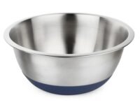 A-ONE Stainless Steel Mixing Bowl with Anti-Skid Base|Durable Stainless Steel Bowls for Easy Storage (24cm, Silver)