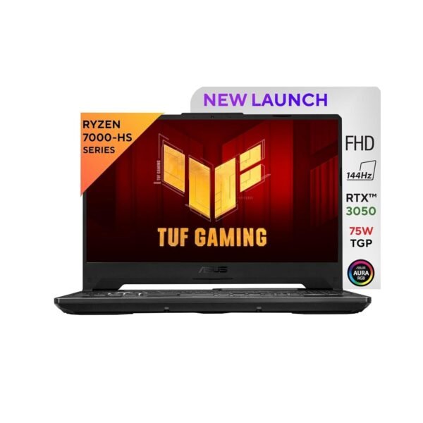 ASUS TUF Gaming A15, 15.6" FHD (1920 x 1080), AMD Ryzen 7 7435HS, (16GB RAM/512GB SSD/RTX 3050/Windows 11/M365 Basic (1Year)*/Office Home 2024/Graphite Black/2.3 kg), FA506NCR-HN275WS