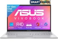 ASUS Vivobook 15, Smartchoice,Intel Core i3 13th Gen 1315U, 12GB RAM, 512GB SSD, FHD 15.6", Windows 11, Office 2024, Cool Silver, 1.7Kg, X1504VA-BQ331WS, Intel UHD iGPU, Thin & Light, 42Whrs Laptop