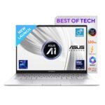 ASUS Zenbook 14,Intel Core Ultra 9 (Series 2), 32GB,1TB,3K OLED Touch screen,Intel Arc iGPU,14",120Hz,Windows 11,M365 Basic (1Y)*,Office 2024,Foggy Silver,1.28 kg,UX3405CA-PZ349WS, Thin & Light Laptop