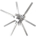 ATEVON Steel Stainless Fork Designer Cutlery Set for Dining Table Stylish Kitchen (Design May Vary) - Pack 12