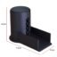 ATORSE 2xDishwasher Air Cover Parts Convenient Dishwasher Overflow Spout Extender Black