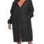 Adoretex Unisex Swim Parka Water Resistant Warm Coat Water Sports Swim Parka for Adult & Kids-PK005-Black/Orange-YL