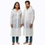 Allextreme EVA Waterproof Unisex Rain Coat Hooded Full Sleeves Outdoor Men, Women, Boys & Girls Rainwear Poncho Raincoat for Camping, Hiking & Travelling (Universal Size,1 Pc White)