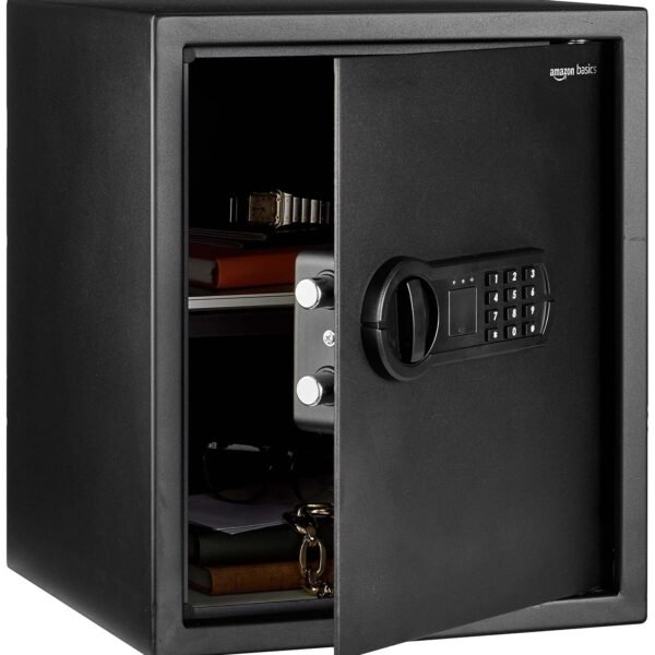 Amazon Basics Digital Safe With Electronic Keypad Locker For Home, Gross Capacity - 49L (Net - 43L ), Black