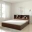Amazon Brand - Solimo Madray King Size Engineered Wood Bed with Box & Headboard Storage (Walnut)