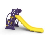 Amazon Brand - Solimo Modern Super Slide for 2-4 Years | Indoor Outdoor Games | Perfect Slide for Home, School & Playground | Easy Assembly | Safe & Fun Activity Toy |131 x 61 x 71cm | Purple &Yellow