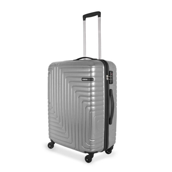 American Tourister Ivy NXT|Large Size Check-in Spinner Trolley Bag (79 cm)|360° 4 Wheel Travel Luggage|Hard Case Polycarbonate (PC) Suitcase|Mounted TSA Lock|Silver
