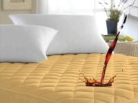Ayka 100% Waterproof Cotton Quilted Mattress Protector King Size Breathable Hypoallergenic Noiseless Ultra Soft Fitted Bed Protector 84x72 inch Mattress/Bed Cover (King 72x84 inch | 6x7 ft, Beige)