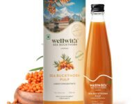 Ayuzera (Wellwith) Himalayan Sea Buckthorn Pulp Concentrate 300ml | Cold-Pressed | Makes 50 Glasses | Natural Vitamin C, Omega 3 6 7 9, Antioxidants | Immunity, Skin Glow & Gut Health Support | Juice Seabuckthorn