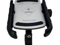 BOBO BM4 Jaw-Grip Waterproof Bike/Motorcycle/Scooter Mobile Phone Holder Mount, Ideal for Maps and GPS Navigation (Silver)