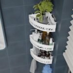 Bathroom Shelf for Wall Multipurpose Wall Mounted Bathroom Accessories Wall Stand Shelf with Hooks Bathroom Shelf for Wall with Hooks
