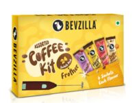 Bevzilla 24 Coffee Sachets & Frother | 24 X 2 Gram Sachets | 6 Pouches Each Flavour | Café Coffee Kit | Classic, Hazelnut, Vanilla & Butterscotch | Arabica Beans | Enjoy Hot & Cold