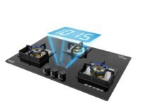 Beyond Appliances Dorado 3 Burner Smart Glass Hobtop Gas Stove | Auto Ignition | Digital Timer | Flame Failure Device | Toughened Glass | LPG & PNG Compatible