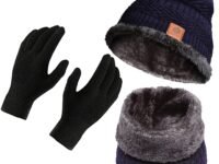 Boldfit Woolen Winter Cap for Women & Men in Winter for Thermal Wear Stylish Soft Caps for Boys & Girls for Warm Wear Head hat Garam Topaa cap's Breathable Lightweight Windproof with hand gloves