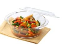 Borosil Casserole with Lid | Borosilicate Glass Bakeware & Serveware Bowl | Microwave, Dishawasher & Oven Safe Multipurpose Bowl for Mixing Dough, Salad, Batter (2.5L)