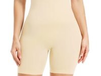 Btag High Waist Tummy Control Shapewear Shorts | Tummy Tucker| Seamless Body Shaper | Shorts Under Dress | Comfortable | Breathable | Free Size 35 to 75 KG