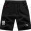 CBlue Men's Outdoor Quick Dry Lightweight Sports Shorts with 2 Zipper Pockets, Breathable Hiking Running Gym Workout Athletic Shorts