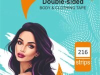 COOFANDY 216 Strips Double Sided Tape for Fashion, Clothing and Body | All Day Strength Invisible Dress Tape for women | Gentle to stick on Skin and clothes | Transparent (216 strips)
