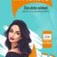 COOFANDY 216 Strips Double Sided Tape for Fashion, Clothing and Body | All Day Strength Invisible Dress Tape for women | Gentle to stick on Skin and clothes | Transparent (216 strips)