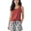Celary Korean Women Pyjama Set |Cute Printed Sleeveless Cotton Blend Top & Shorts Pyjama Set | Soft Breathable Summer Sleepwear & Loungewear for Ladies | Shorts Set for Women