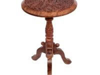 Classical Youth Sheesham Wood Brown Round Multipurpose Corner Wooden Table