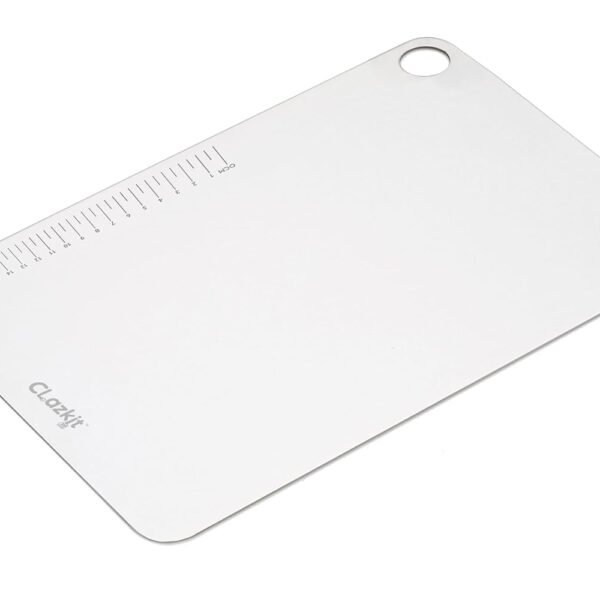 Clazkit Large Stainless Steel Chopping Cutting Board Vegetable,Fruit,Bread & Meat Durable Safe & Heavy Duty (360 x 250 x 1mm)