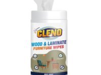 Cleno Wood & Laminate Furniture Wet Wipes Clean, Restore Polish & Protects, Tables/Chairs/Cupboard/Bedroom Furniture/Cabinets/Benches/Doors/Desks/All Types of Furniture - 50 Wipes (Ready to Use)