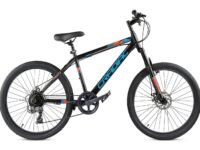 Cradiac Globetrotter 7 Speed MTB, 26 Inch Steel Geared High Performance Mountain Cycle for Men with Front Suspension & Dual disc Brakes | Ideal for 12+ Years, Unisex, Frame Size - 18.5 Inch