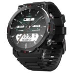 CrossBeats Everest 2.0 2026 Smart Watch for Men 1.43" True AMOLED, Always ON Display Bluetooth Calling Rugged Outdoor Flash Light Upto 15 Days Battery Life Smartwatch 100+ Sports Mode (Black)