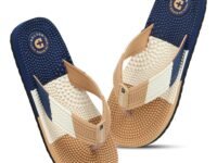 DOCTOR HEALTH SUPER SOFT Men’s Massage Flip Flops | Textured Footbed Comfortable EVA Slippers | Anti-Slip Lightweight Thong Sandals for Indoor Outdoor Casual Everyday Wear