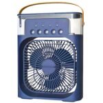 DRUMSTONE (Summer Exclusively 𝟭𝟬+𝟱 Year Warranty) Portable Air Cooler | Mini Air Conditioner Fan | USB-Powered Mist Fan with Water Tank | 3-Speed Cooling | 5 Spray Mist | 7 LED Colors
