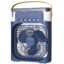 DRUMSTONE (Summer Exclusively 𝟭𝟬+𝟱 Year Warranty) Portable Air Cooler | Mini Air Conditioner Fan | USB-Powered Mist Fan with Water Tank | 3-Speed Cooling | 5 Spray Mist | 7 LED Colors