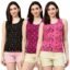 Diaz Women Tank Top – Regular Fit Cotton Sleeveless Tee | Ladies Casual Tank Top,Stylish Women Clothing & Women-Pack of 3