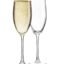 Elegant Crystal Champagne Glass Flutes with Stem Stylish and Unique Wine Glass Long Champ 180 ML - Set of (4)
