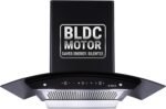 Elica 90cm 1425 m3/hr Filterless Autoclean Kitchen Chimney with BLDC Motor and 15 Years Warranty (WDFL 900 BLDC HAC LTW MS NERO)