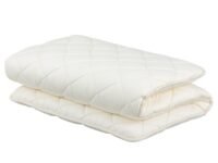 FULI Japanese Futon, Twin XL Size, White - Foldable Shikibuton Floor Bed - Medium Firm Quilted Cotton Sleeping Pad, Portable Roll-Up Japanese Floor Bed for Guests & Small Spaces