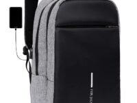 FUR JADEN Anti Theft Number Lock Backpack Bag with 15.6 Inch Laptop Compartment, USB Charging Port & Organizer Pocket for Men Women Boys Girls