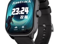 Fastrack Limitless FS2 Pro 1.96" AMOLED Smart Watch with BT Calling, AI Voice Assistant, 100+ Sports Modes, 5-Day Battery, Fast Charge, Health Tracking, – Smartwatch for Men& Women (Black)(38086PP01K)