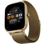 Fire-Boltt Ninja Call Pro Max Ultra Bluetooth Calling Smart Watch, 2.01" HD Display, 120+ Sports Modes, Health Suite, AI Voice Assistance, SpO2 Smartwatch for Men & Women - Gold Link