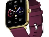 Fire-Boltt Ninja Call Pro Plus Bluetooth Calling Smart Watch, 1.83″ HD Display, AI Voice Assistant, 120+ Sports Modes, IP67 Waterproof, SpO2 & Heart Rate Monitor Smartwatch for Men & Women - Wine